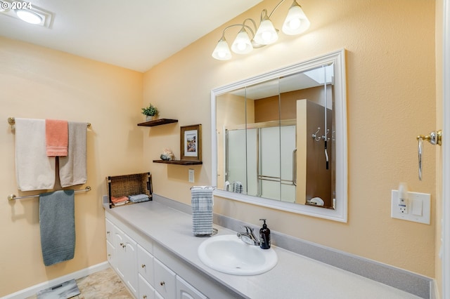 bathroom with vanity