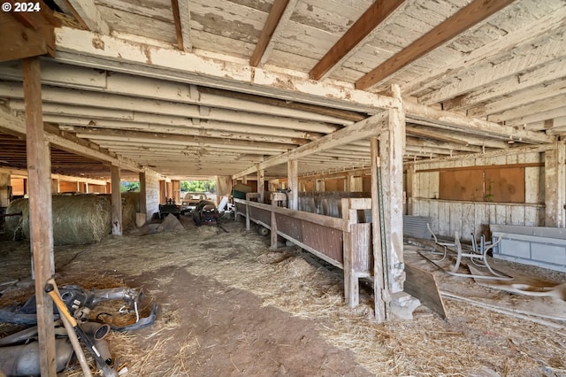 view of horse barn