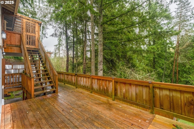 view of wooden terrace