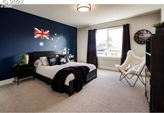 bedroom featuring carpet floors