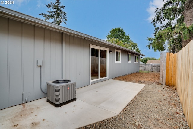 view of patio with central air condition unit