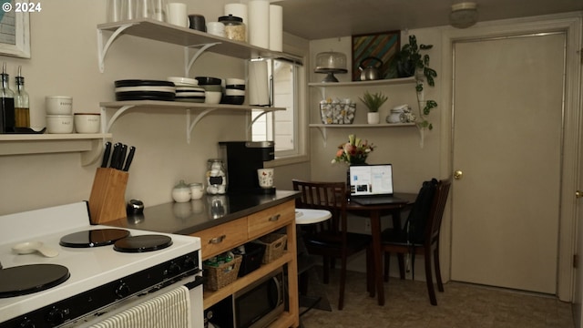 kitchen featuring electric stove