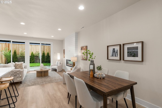12020 SW Trask St Unit Lt95, Beaverton, OR 97007 - dining room with recessed lighting and light wood-style flooring