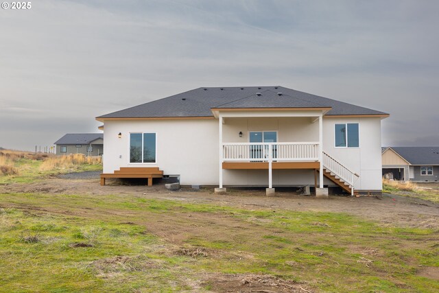 view of rear view of property