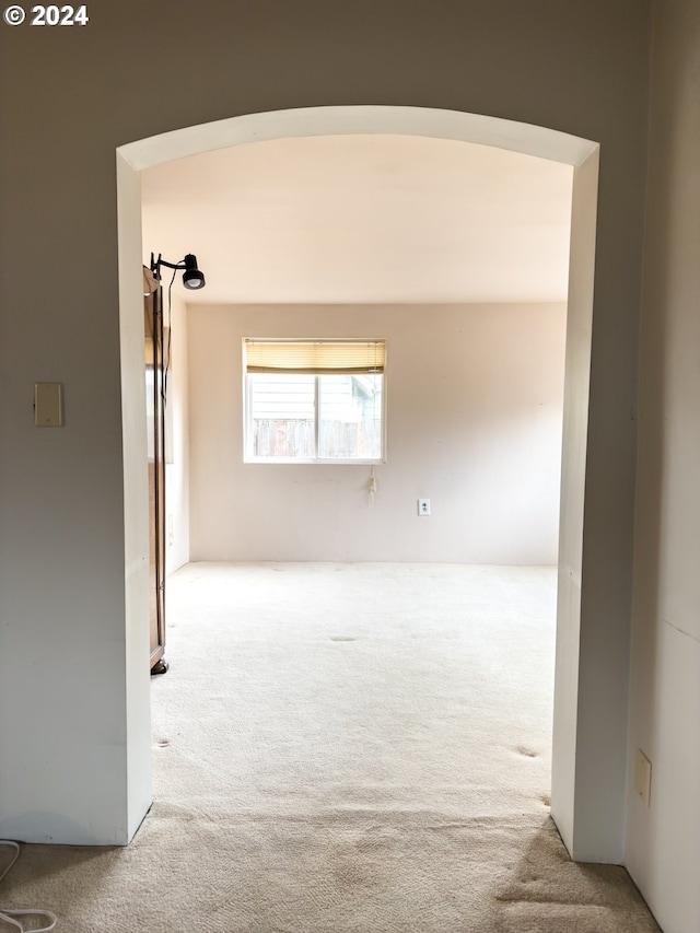 view of carpeted empty room