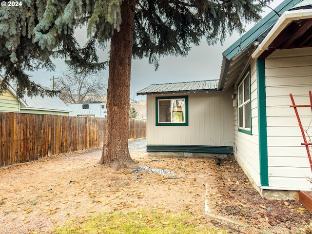 view of side of property