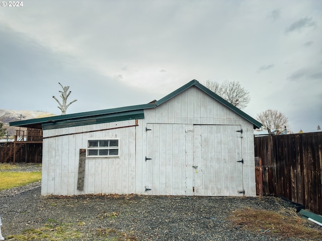 view of outdoor structure