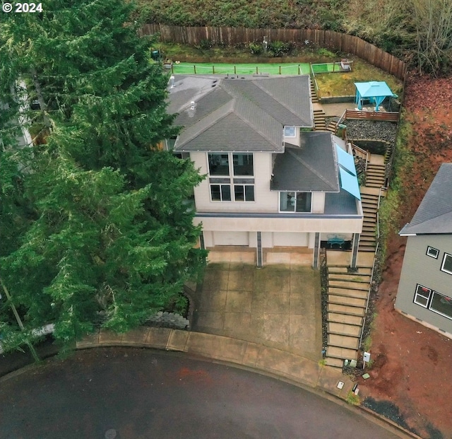 birds eye view of property