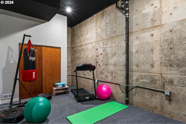 view of exercise room