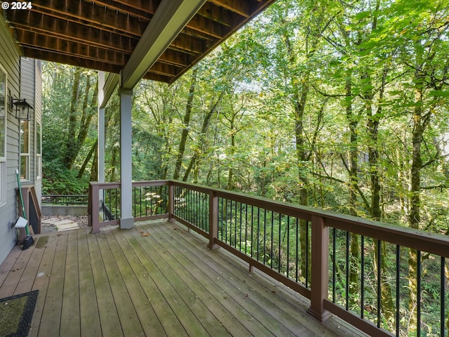 view of wooden terrace