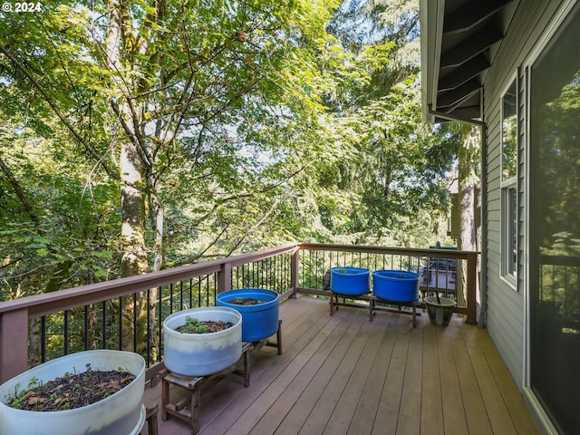 view of wooden terrace