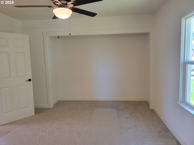 80 S 21st St, Saint Helens, OR 97051 - spare room featuring light colored carpet, a ceiling fan, and baseboards