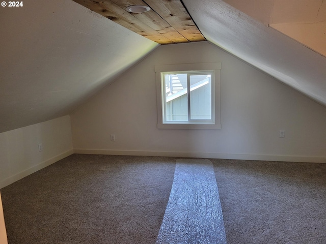 80 S 21st St, Saint Helens, OR 97051 - bonus room featuring carpet, vaulted ceiling, and baseboards