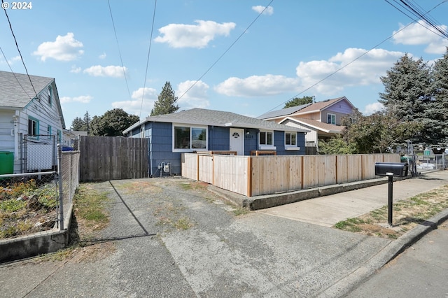 view of front of home