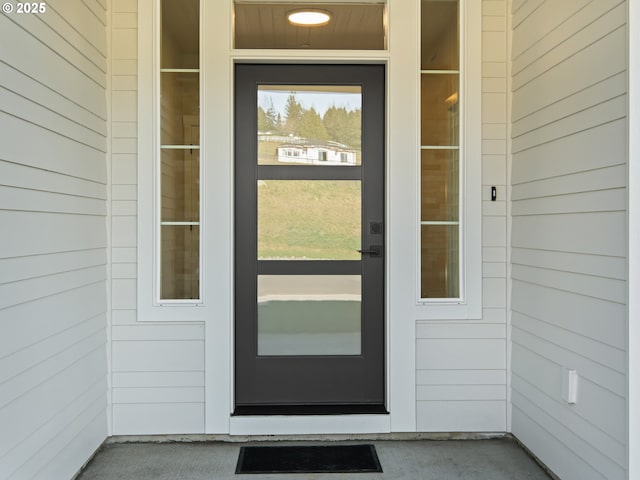 view of entrance to property