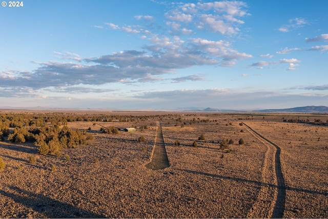 exterior space featuring a mountain view and a rural view