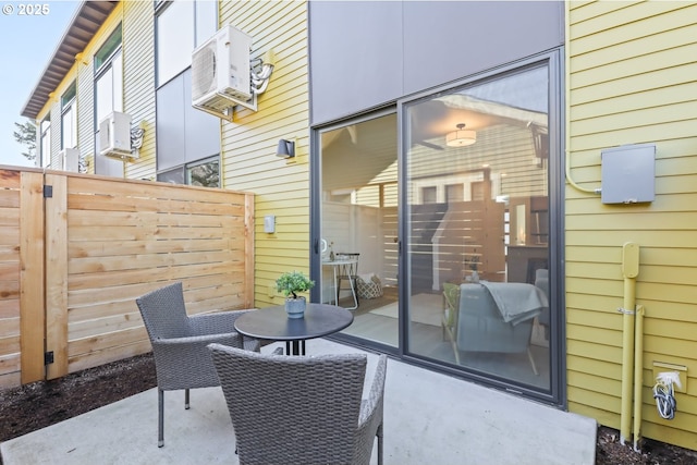 view of patio / terrace featuring cooling unit