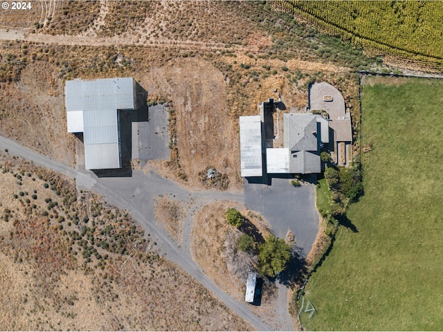 bird's eye view featuring a rural view