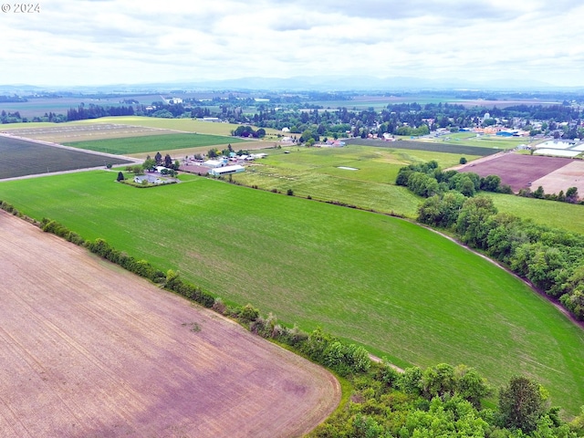 aerial view featuring a rural view