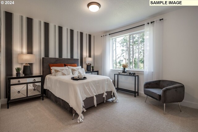 3600 N 11th Cir, Ridgefield, WA 98642 - bedroom featuring light carpet and wallpapered walls