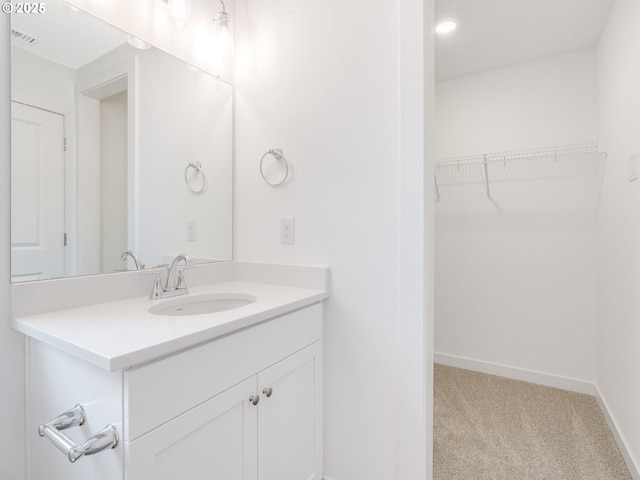 bathroom featuring vanity