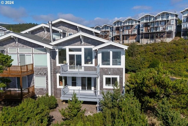 exterior space with a balcony