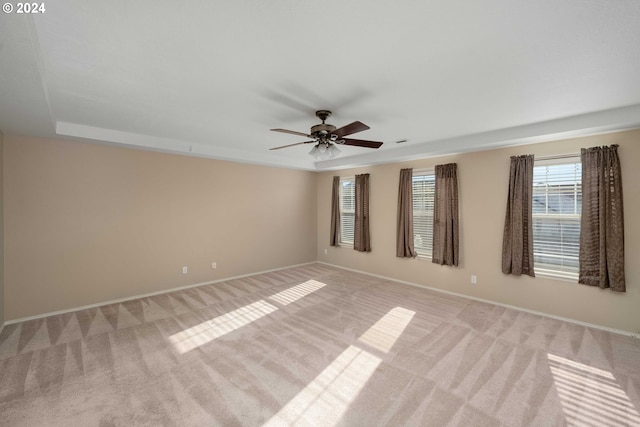 10909 SW Adele Dr, Portland, OR 97225 - spare room with light carpet, ceiling fan, and baseboards