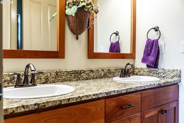 bathroom featuring vanity