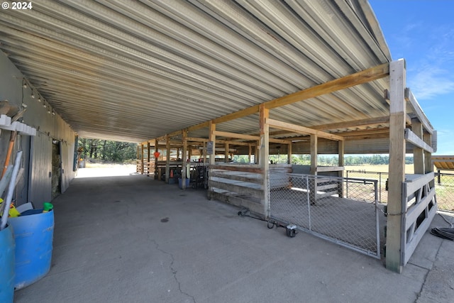 view of horse barn