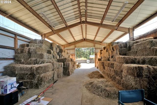 view of horse barn