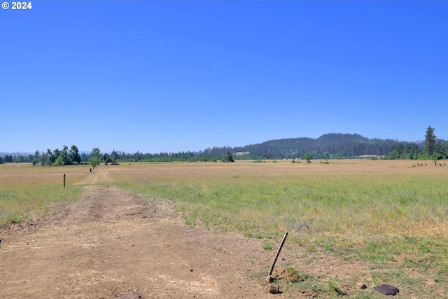 property view of mountains with a rural view