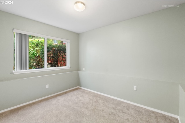 empty room with carpet flooring