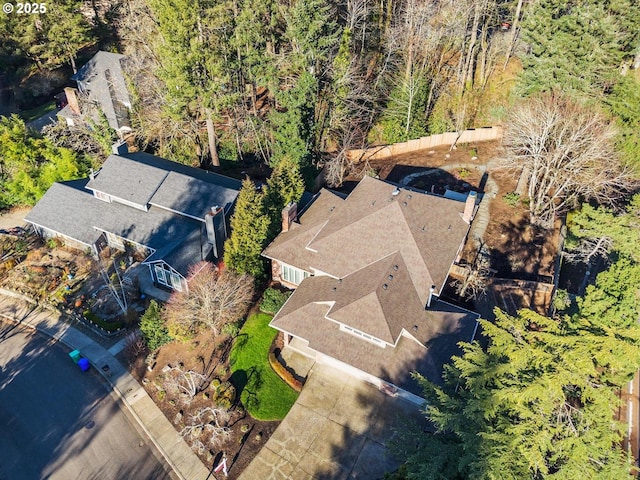 birds eye view of property