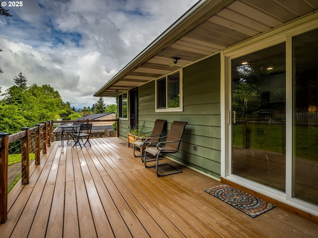 15836 SW Division St, Sherwood, OR 97140 - wooden terrace with outdoor dining area