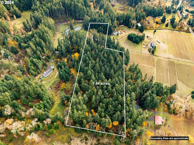 386 Longview Dr, Elkton, OR 97436 - view of rural area featuring extensive farmland and property boundaries highlighted