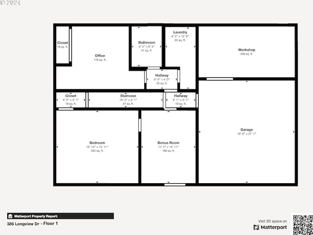 386 Longview Dr, Elkton, OR 97436 - room layout