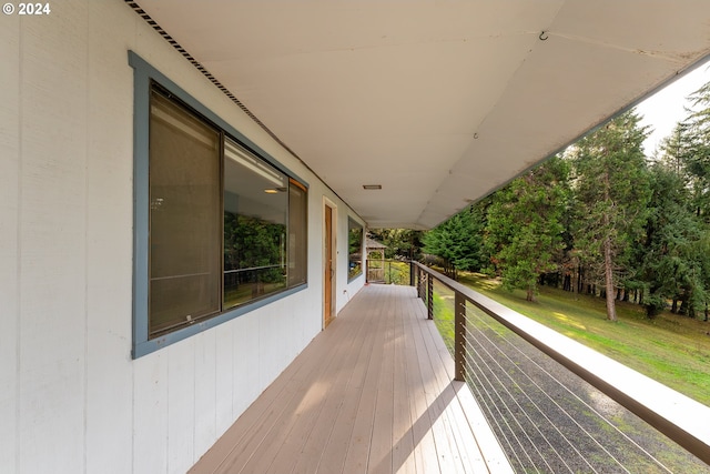 386 Longview Dr, Elkton, OR 97436 - view of wooden deck