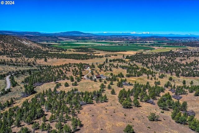 aerial view featuring a mountain view