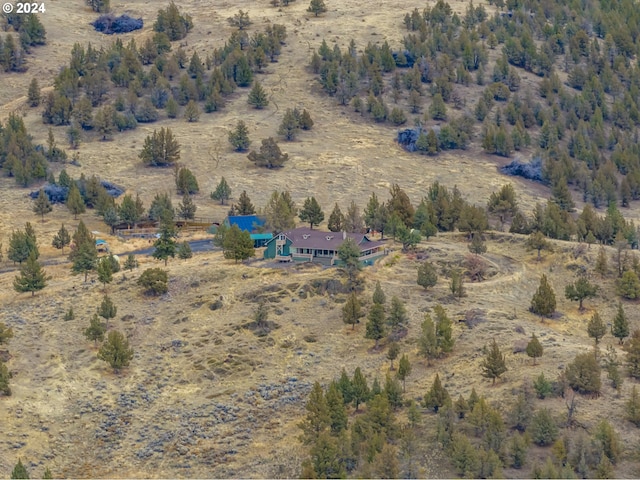 drone / aerial view with a rural view