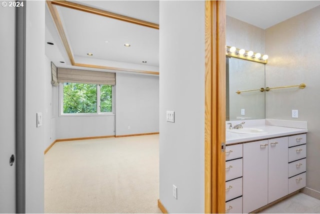 bathroom featuring vanity