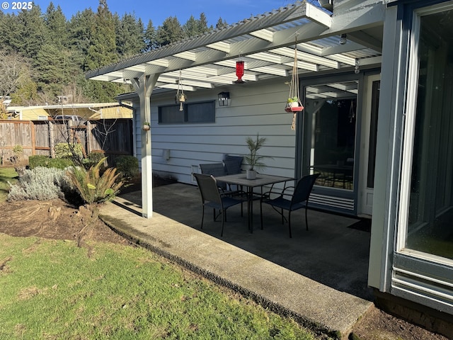 view of patio