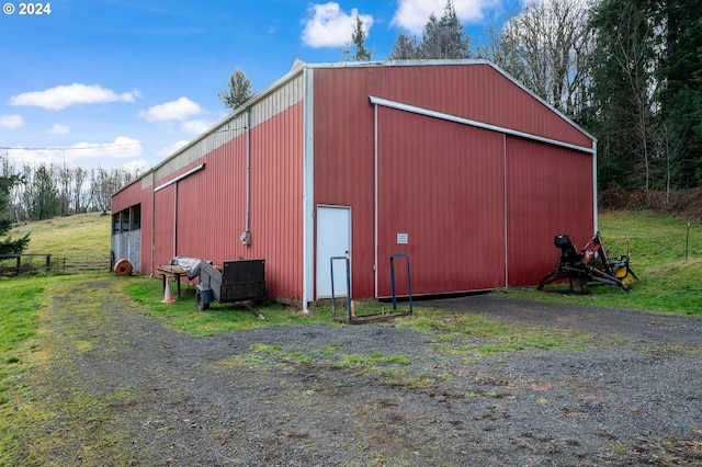 view of outbuilding