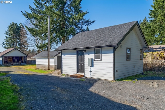 exterior space featuring a front lawn