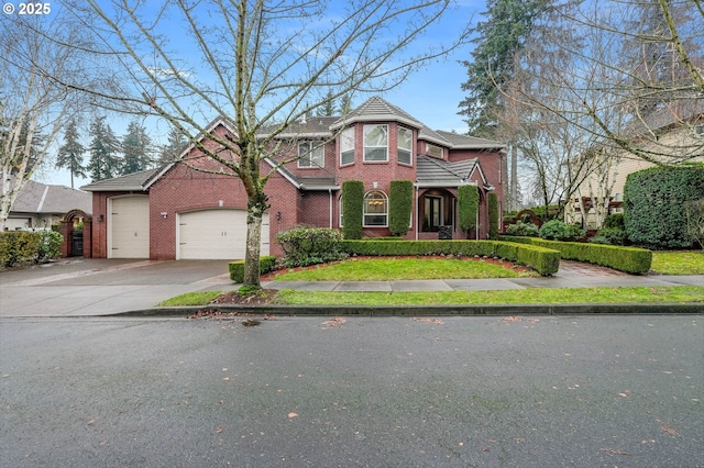 victorian home featuring a garage