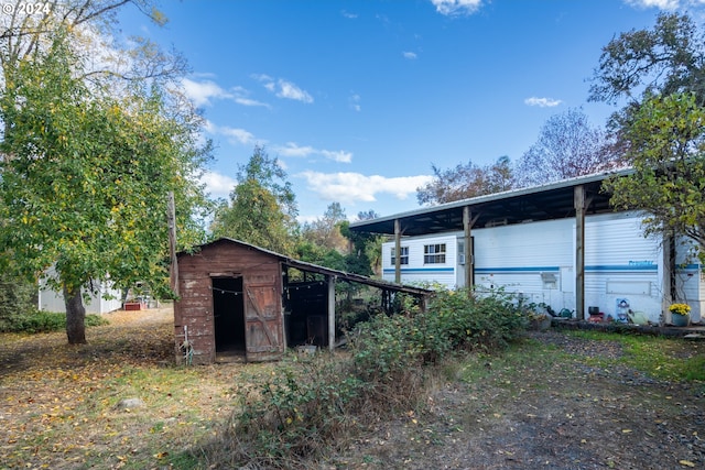view of outdoor structure