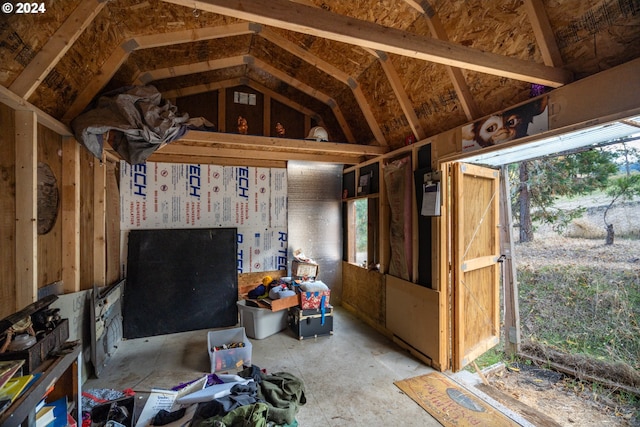 view of storage room