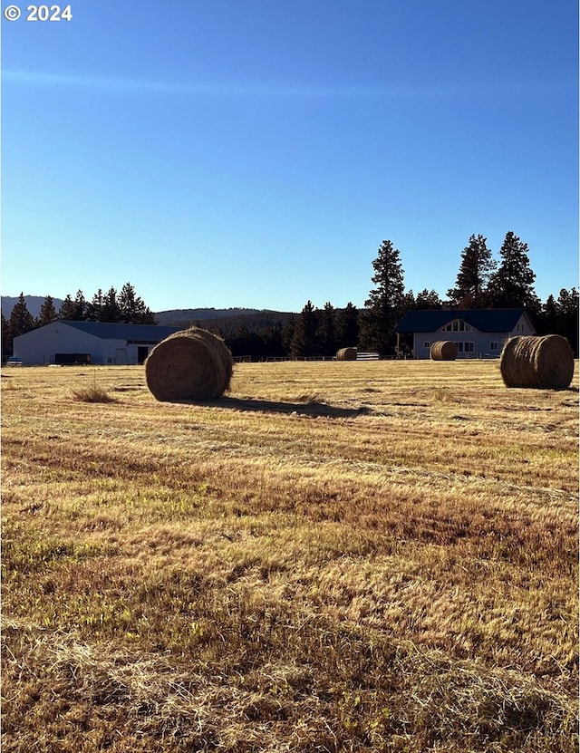 view of yard featuring a rural view