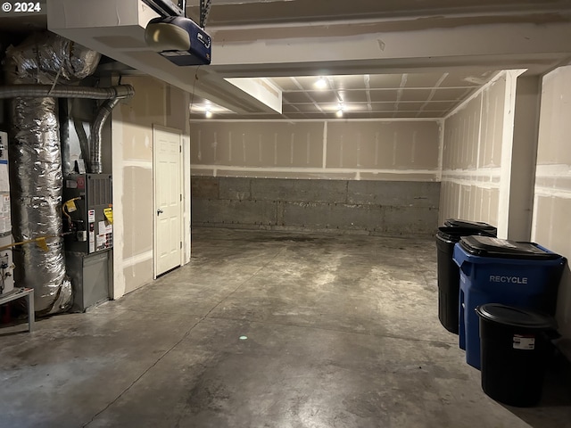 view of basement