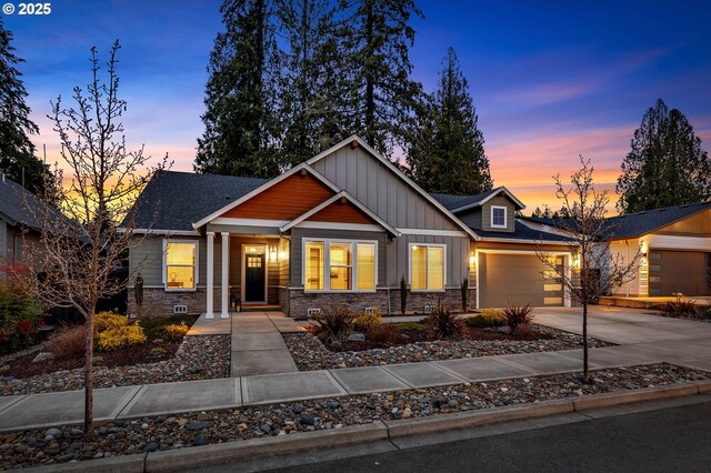 view of craftsman inspired home