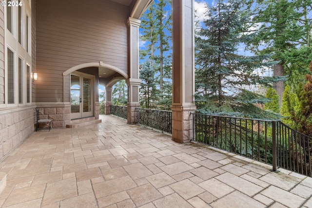 view of patio / terrace with french doors